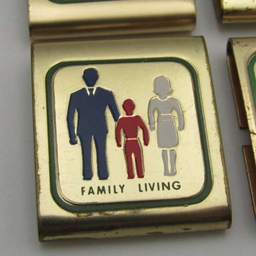 Lot of 4 Boy scout metal belt badges