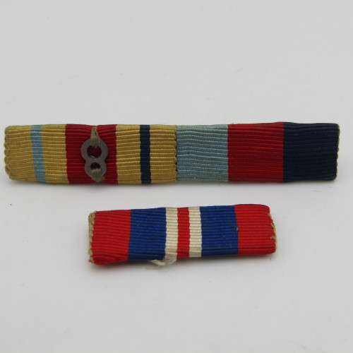 WW2 Medal bars with 8th army clasp