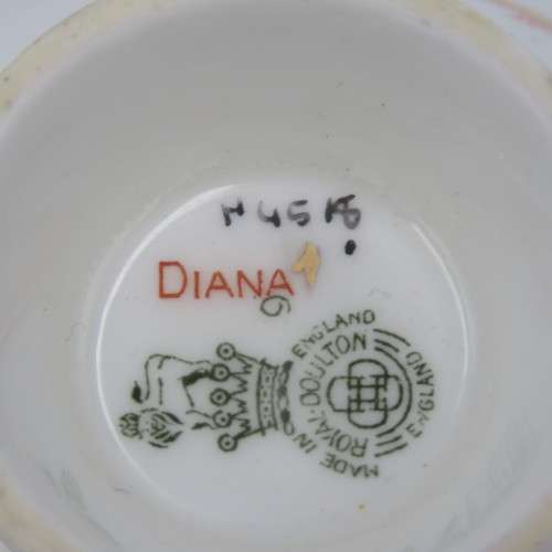 Vintage Royal Doulton Diana porcelain trio