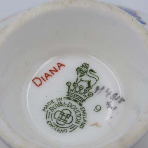 Vintage Royal Doulton Diana porcelain trio
