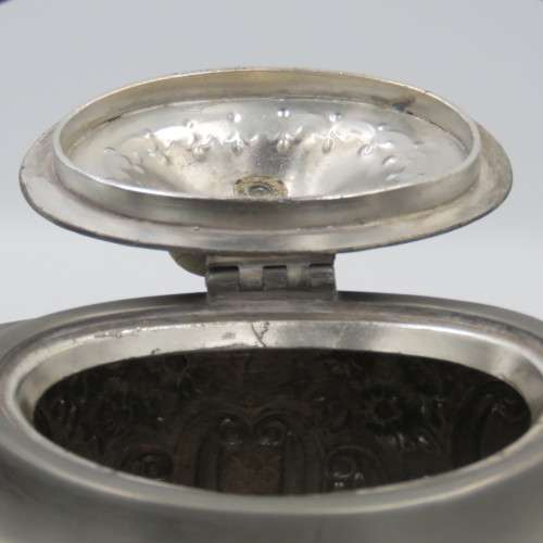 Antique EPBM silver plated Spirit kettle with burner