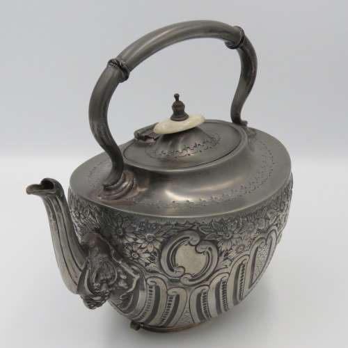 Antique EPBM silver plated Spirit kettle with burner