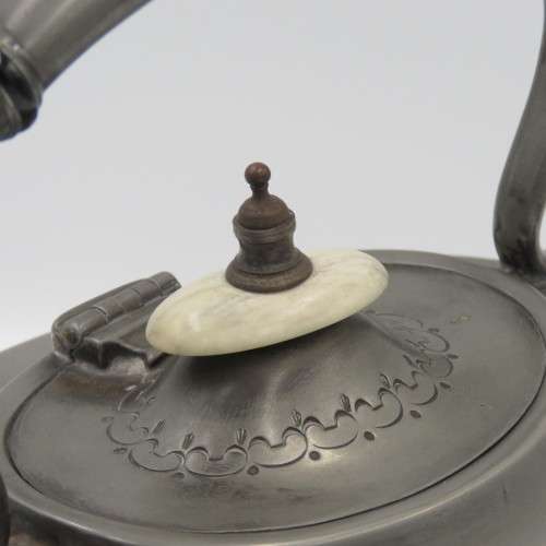 Antique EPBM silver plated Spirit kettle with burner