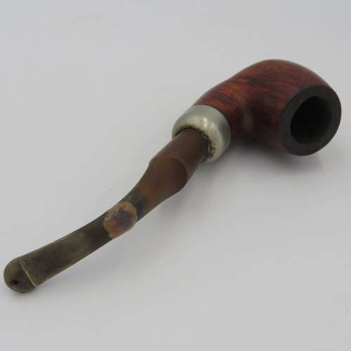 Vintage K&P Petersons standard smoking pipe - stem repaired