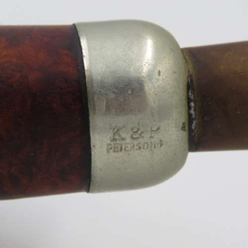 Vintage K&P Petersons standard smoking pipe - stem repaired
