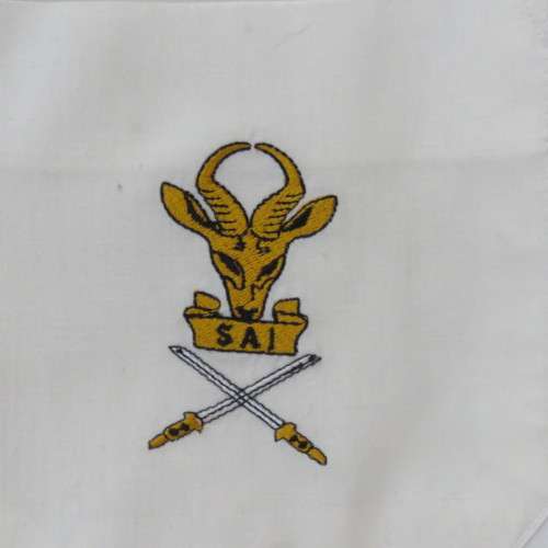 SA Infantry veteran uniform with shirt, tie, jacket and badges (Total back length - 82 cm)