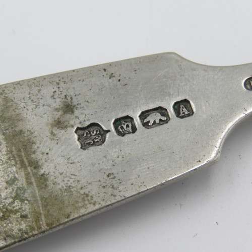Queen of the Thames screw steamer boat cutlery silver plated fork by John Sherwood and sons