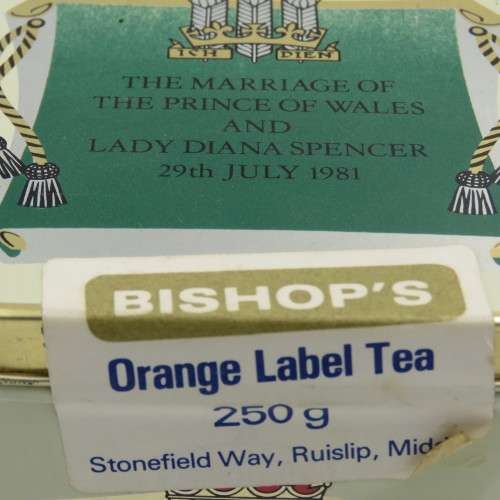 1981 Prince of Wales and Lady Diana Spencer tea tin - still sealed with contents