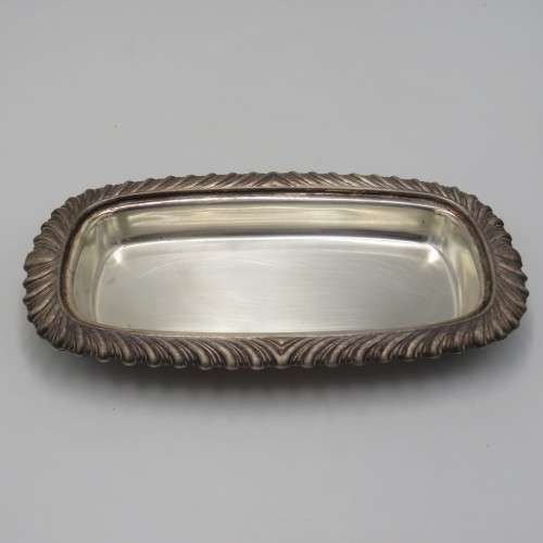 Vintage silver-plated butter dish with lid & glass inner