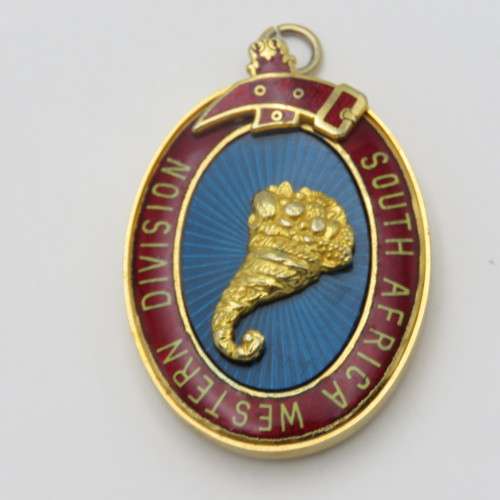 Masonic South Africa Western Division collar jewel
