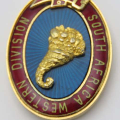 Masonic South Africa Western Division collar jewel