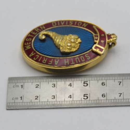 Masonic South Africa Western Division collar jewel