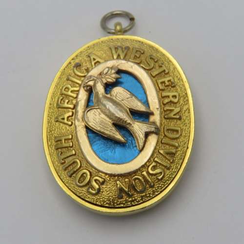 Masonic South Africa Western Division collar jewel