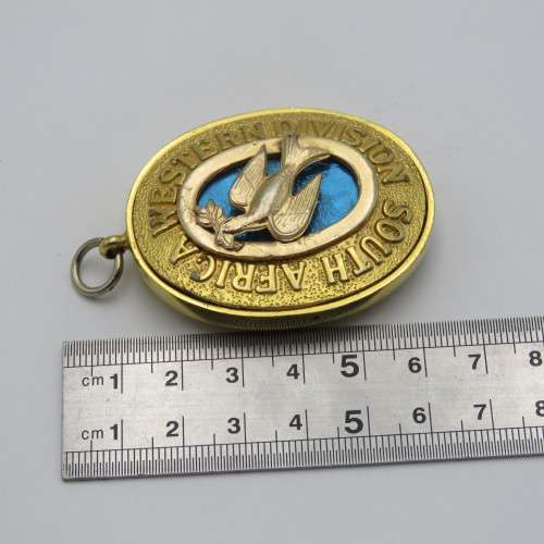 Masonic South Africa Western Division collar jewel