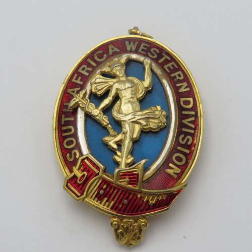 Masonic South Africa Western Division collar jewel