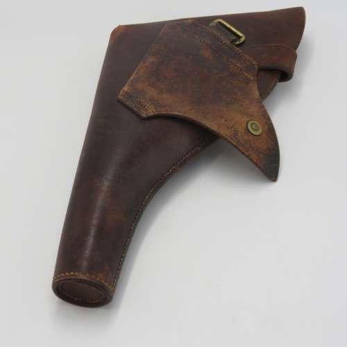 WW1 British leather officer`s gun holster - marked Martin`s Birmingham 1918