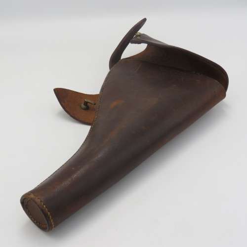 WW1 British leather officer`s gun holster - marked Martin`s Birmingham 1918