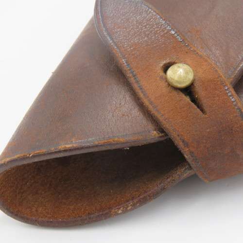 WW1 British leather officer`s gun holster - marked Martin`s Birmingham 1918