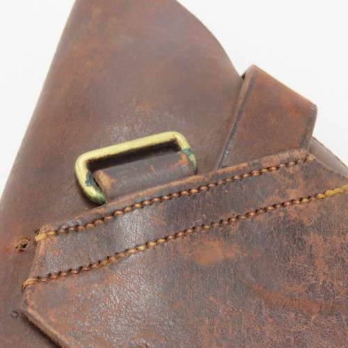 WW1 British leather officer`s gun holster - marked Martin`s Birmingham 1918