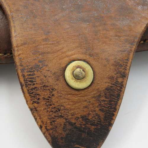 WW1 British leather officer`s gun holster - marked Martin`s Birmingham 1918