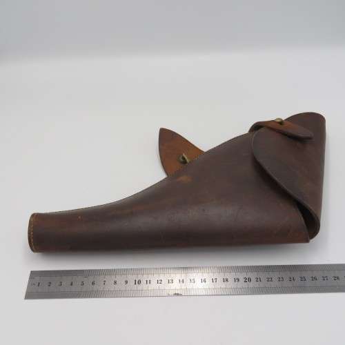 WW1 British leather officer`s gun holster - marked Martin`s Birmingham 1918