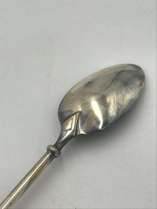 Patrick Mavros Owl and mouse silver cocktail spoon in box
