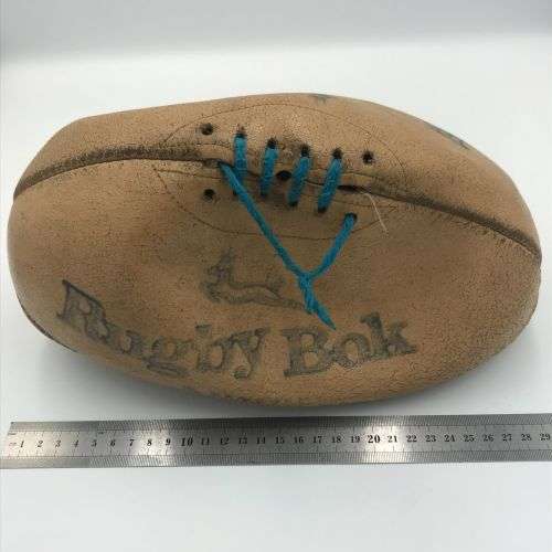 Vintage South African school Bok rugby ball