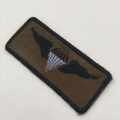 SWA Paratrooper basic wing cloth badge
