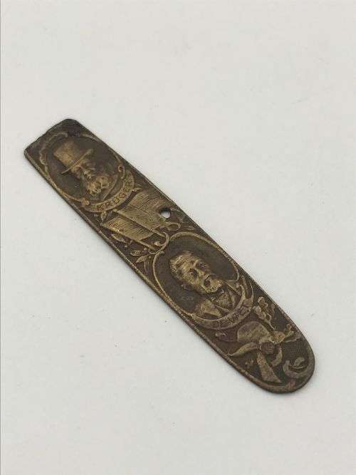 Kruger and De Wet brass pocket knife side handle piece