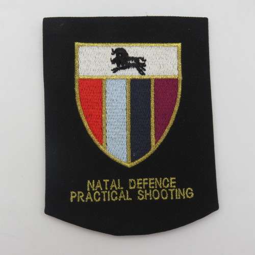Pair of old Natal shooting cloth blazer badges