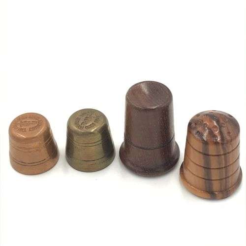 Lot of 4 unusual scarcer thimbles