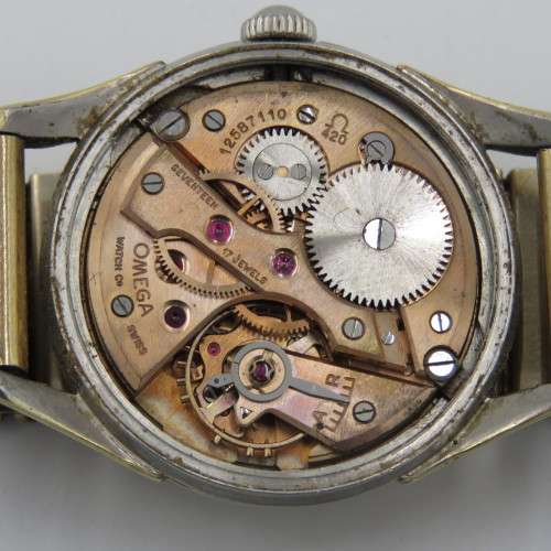 1950 Omega manual wind men`s watch - calibre 420 - serial 12587110 - working