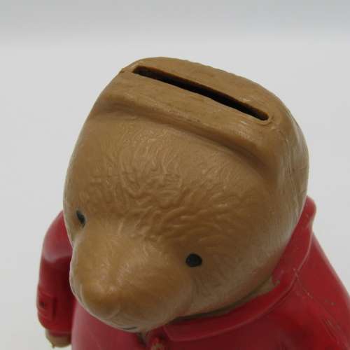Vintage Allied bank money box - Paddington Bear - some parts missing