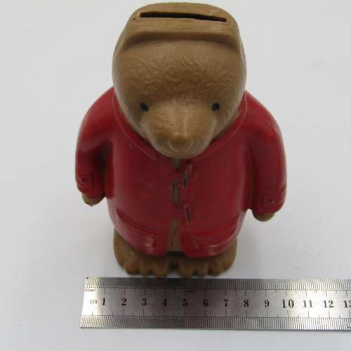 Vintage Allied bank money box - Paddington Bear - some parts missing
