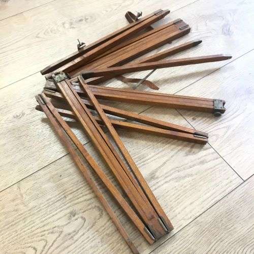 Vintage wooden The Giraffe Ashfords patent Tripod