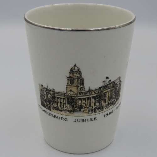 Lot of 2 Johannesburg jubilee 1886 - 1936 glasses