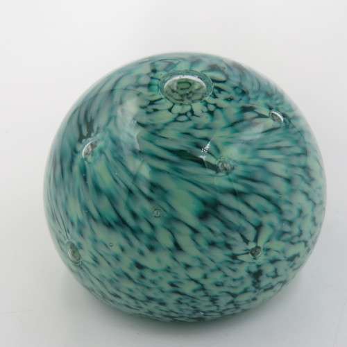 Vintage handmade Guernsey Island studio glass paperweight
