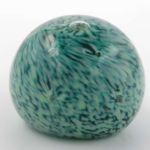 Vintage handmade Guernsey Island studio glass paperweight