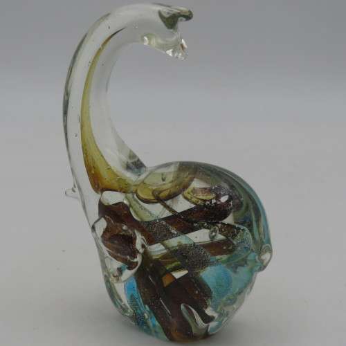 Handmade glass Loch Ness monster design paperweight