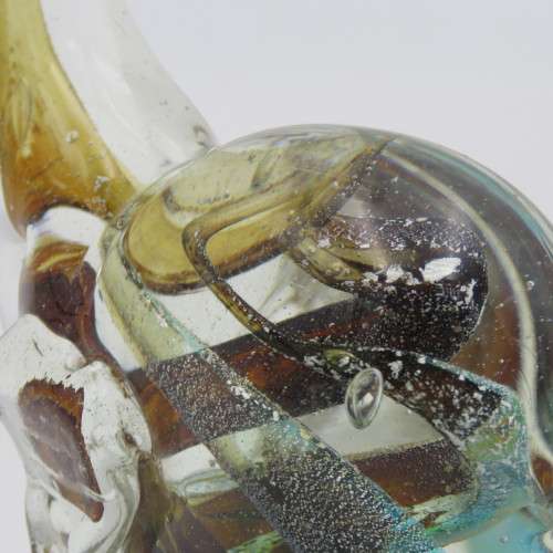 Handmade glass Loch Ness monster design paperweight