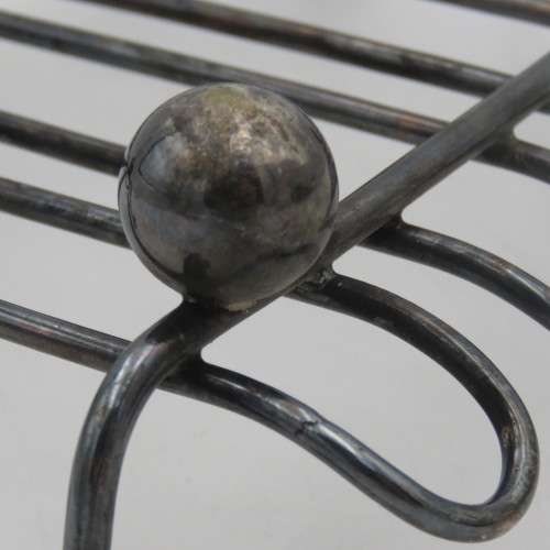 Antique silverplated hot tray pot stand