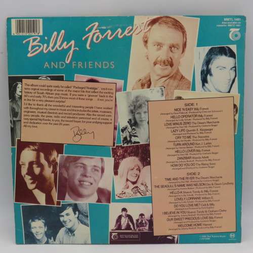 Music LP 33 1/3 rpm Billy Forrest and friends