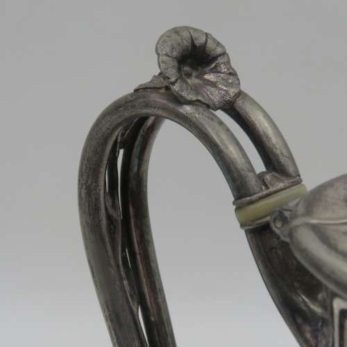 Antique James Dixon and Sons Brittania metal Silverplated coffee pot