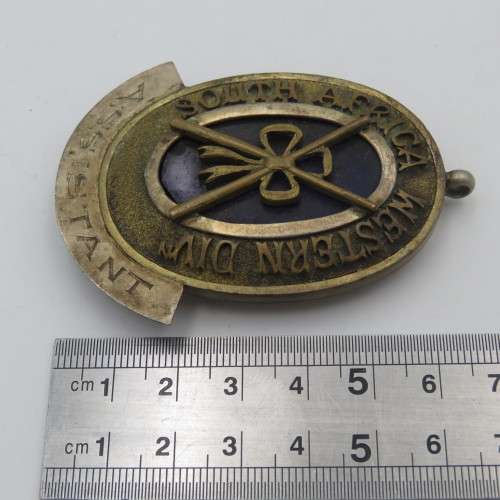 Masonic South Africa Western Division Assistant collar jewel