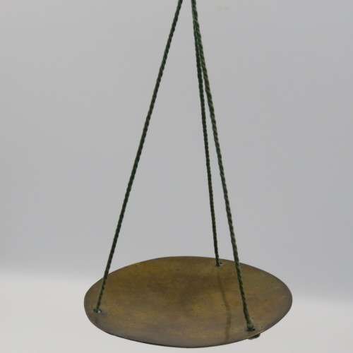 Antique pocket balancing scale with weights