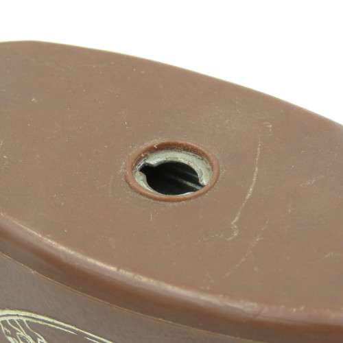 Vintage Volkskas Arbeidsaambeid Money box with brown plastic outer