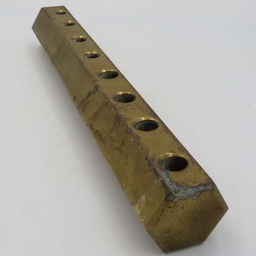 Vintage handmade brass pen stand