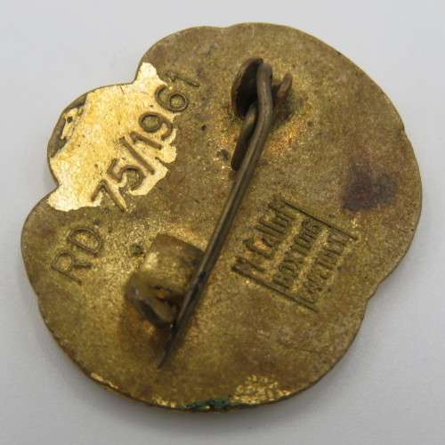 Pair of 1961 Replublic Festival pin badges - one pin missing