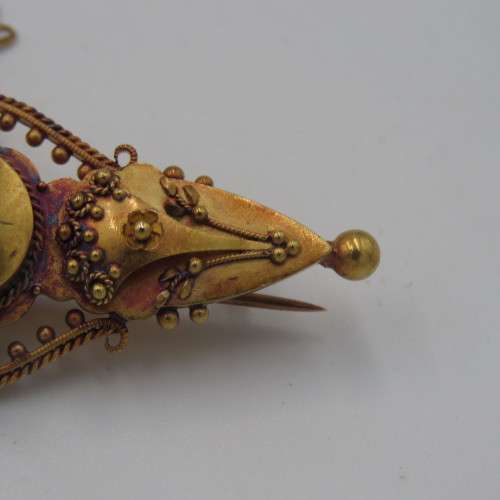 15kt Gold small diamond 5,4g Antique