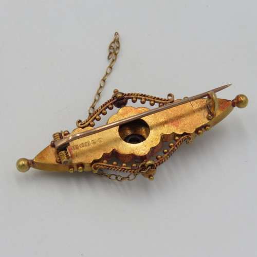 15kt Gold small diamond 5,4g Antique